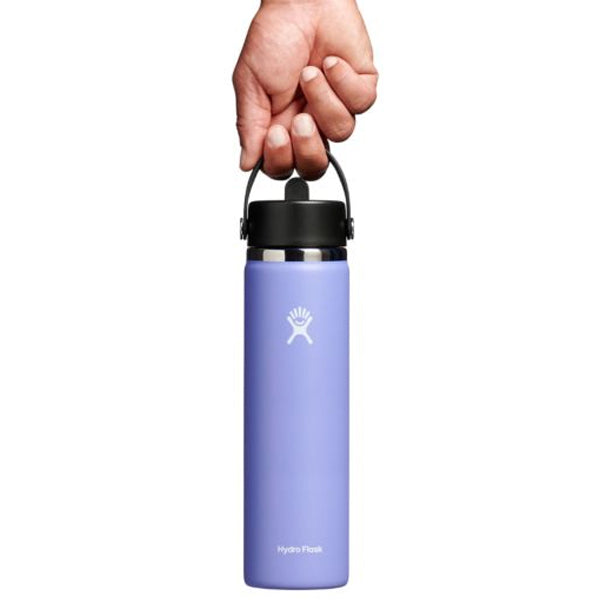 Hydro Flask - 24oz Wide Mouth Water Bottle with Flex Straw Cap Lid - Lupine