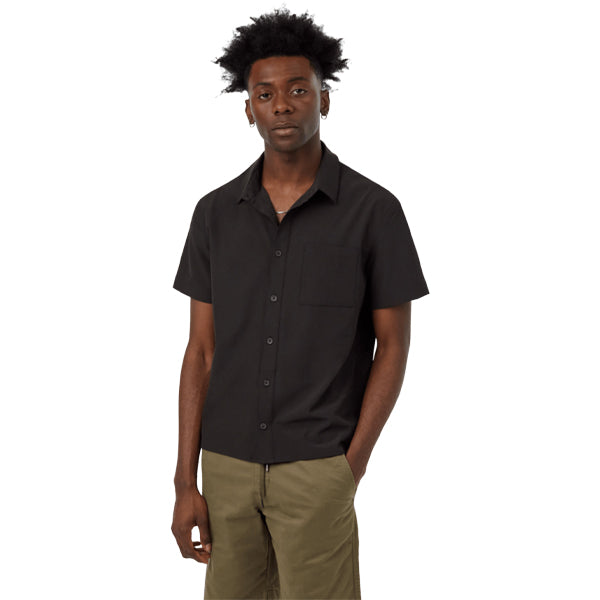 Tentree Men&#39;s Button Ups - InMotion Button Down Shirt - Meteorite Black
