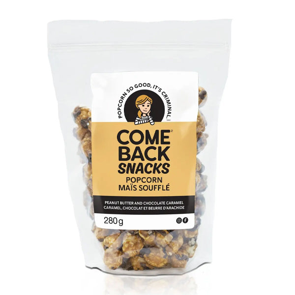 Comeback Snacks - Peanut Butter &amp;  Chocolate Caramel Popcorn