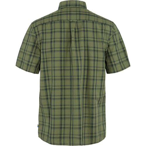 Fjällräven Men's Button Ups - Övik Lite Shirt - Green/Dark Navy
