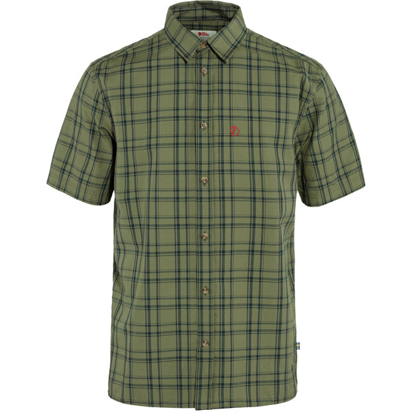 Fjällräven Men&#39;s Button Ups - Övik Lite Shirt - Green/Dark Navy