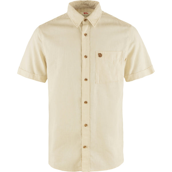 Fjällräven Men&#39;s Button Ups - Övik Travel Shirt - Chalk White