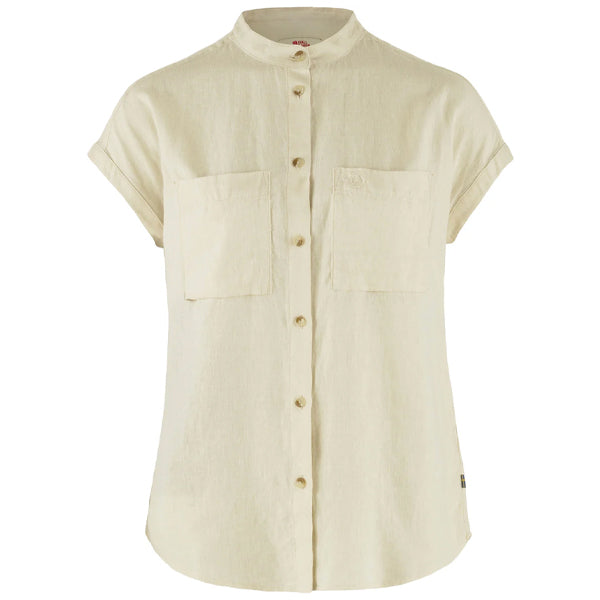 Fjällräven Women&#39;s Button Ups - Övik Hemp Shirt - Chalk White