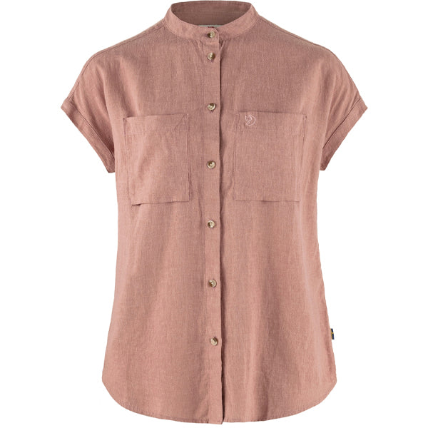 Fjällräven Women&#39;s Button Ups - Övik Hemp Shirt - Dusty Rose