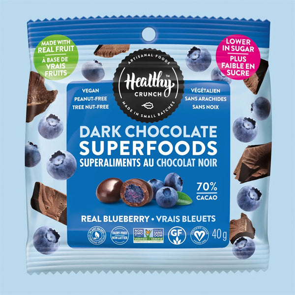 Healthy Crunch Snacks - Blueberry Dark Chocolate Superfoods