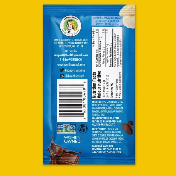 Healthy Crunch Snacks - Chocolate Banana Seed Butter