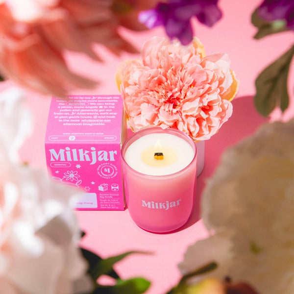 Milk Jar Candles - Bloom