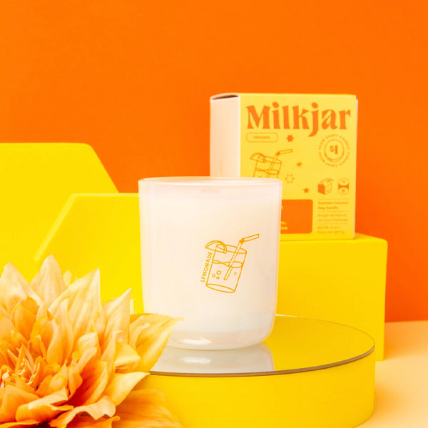 Milk Jar Candles - Lemonade