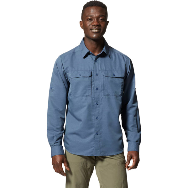 Mountain Hardwear Men&#39;s Button Ups - Canyon Long Sleeve - Zinc