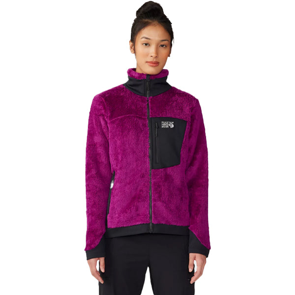 Mountain Hardwear Women&#39;s Jackets - Polartec High Loft Jacket - Berry Glow