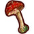 NOSO Patches - Red Mushroom By Natalie Leté