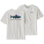 Patagonia Men's T-Shirts - Home Water Trout Organic - White