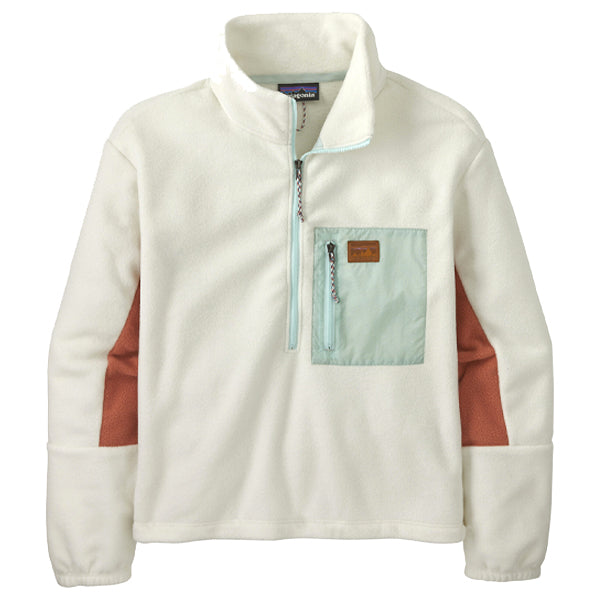 Patagonia Women&#39;s Sweaters - Microdini 1/2-Zip Pullover - Birch White