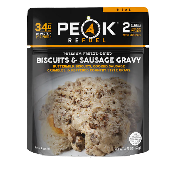 Peak Refuel Premium Freeze Dried - Biscuits &amp; Sausage Gravy