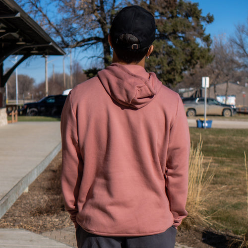 Prairie Supply Company Unisex Hoodies - Find Your North Minimal - Dusty Rose