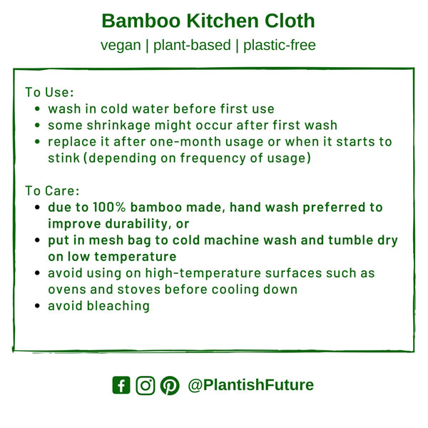 Plantish - Bamboo Kitchen Cloth