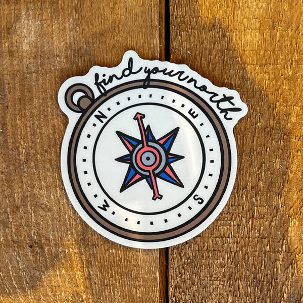 Prairie Supply Company - Find Your North With The Compass Sticker
