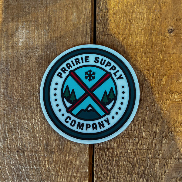 Prairie Supply Company - In The Ski Hills Sticker