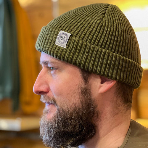 Prairie Supply Company Unisex Beanies - Cultivated Circle Dock Beanie - Olive