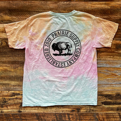 Prairie Supply Company Youth T-Shirts - Reverse Cultivated Circle - Snow Cone
