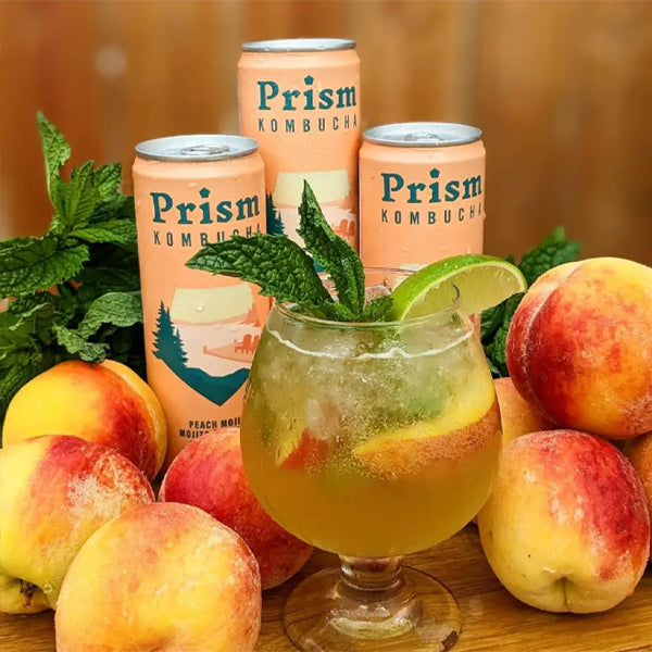 Prism Kombucha Drinks - Peach Mojito