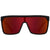 SPY Optic - Flynn - Soft Black Matte Red Fade/HD Plus Grey Green/Red Light Spectra Mirror