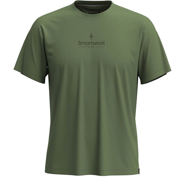 Smartwool Men&#39;s T-Shirts - Logo Graphic Short Sleeve - Fern Green