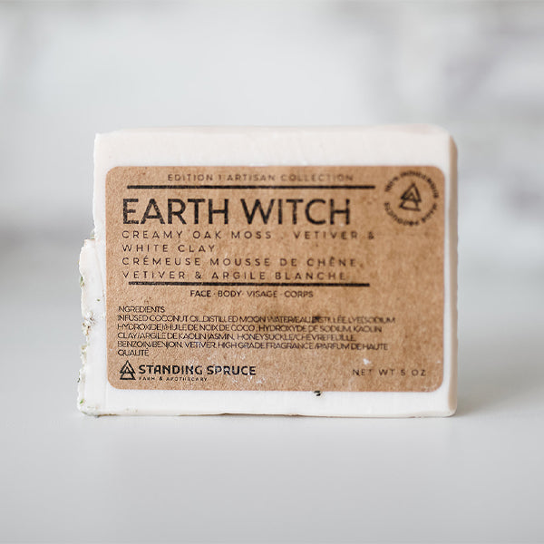 Standing Spruce Soap - Earth Witch - Creamy Oak/Vetiver &amp; White Clay