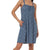 Tentree Women's Dresses - EcoWoven Crepe Smocked Dress - Canyon Blue/Flourish Floral