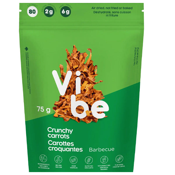 Vibe Crunchy Carrot Chips - Barbecue - 75g