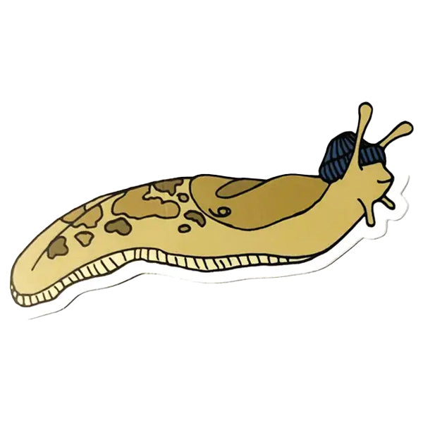 Wild Life Illustration Co. Stickers - Slug Sticker With Blue Hat