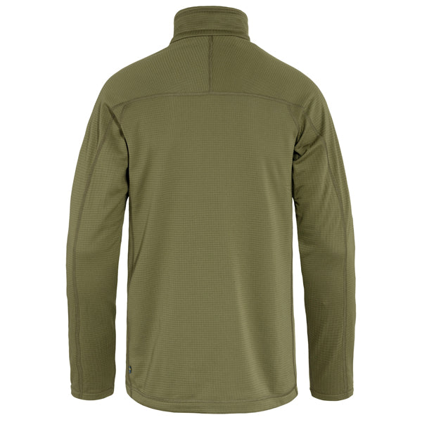 Fjällräven Men&#39;s Sweaters - Abisko Lite Fleece Half Zip - Green