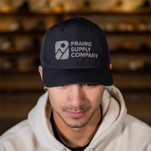 Prairie Supply Company Unisex Hats - Find Your North Snapback - Black/Charcoal