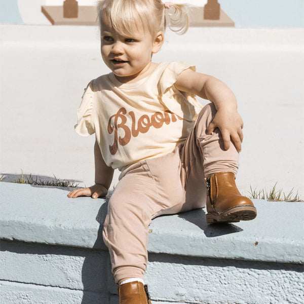 Jackson Rowe Baby &amp; Toddler T-Shirts - Bloom Ruffle Tank - Sandcastle