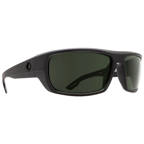 SPY Men&#39;s Sunglasses - Bounty - Black ANSI RX/HDPlus Gray Green Polar