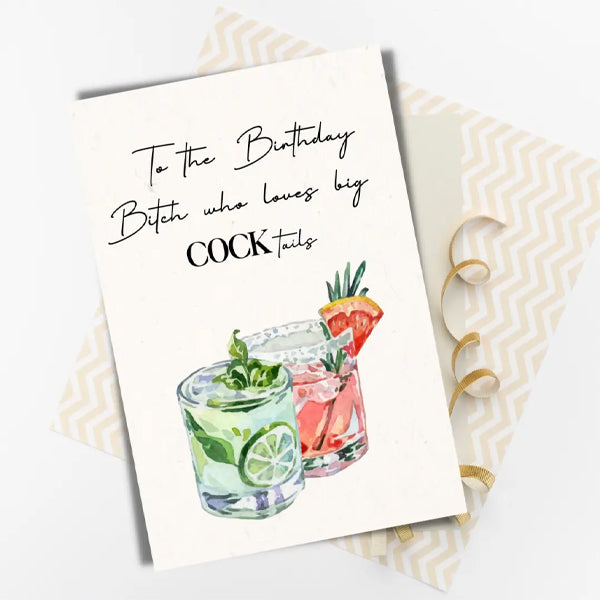 High Wax Candle Co. Birthday Card - Cocktails