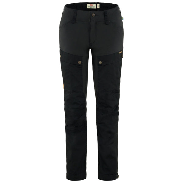 Fjällräven Women&#39;s Pants - Keb Curved Trousers - Black