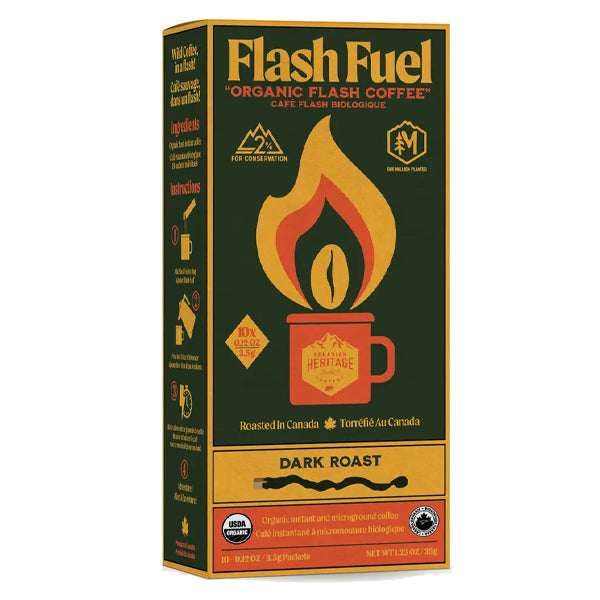 Canadian Heritage Roasting Company Coffee - Flash Fuel - Organic Instant Coffee Dark
