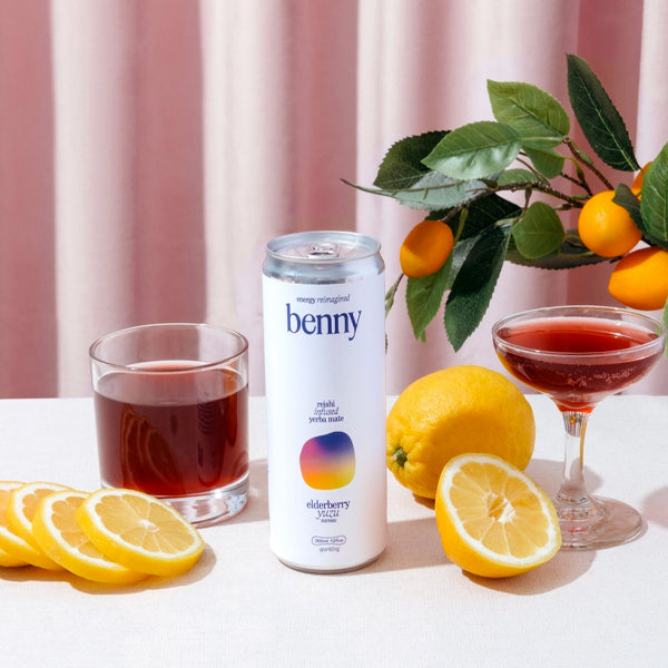 Benny Drinks - Elderberry + Yuzu Reishi Soft Energy Drink