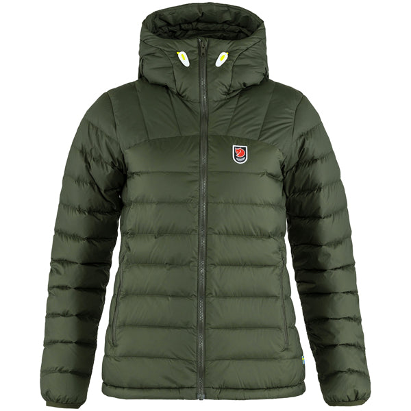 Fjällräven Women&#39;s Jackets - Expedition Packed Down Hoodie - Deep Forest