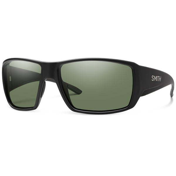 Smith Sunglasses - Guide&#39;s Choice - Matte Black/ ChromaPop Polarized Gray Green
