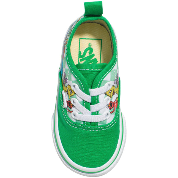 Vans Toddler Shoes - Authentic Elastic Lace - Sesame Street Green/Multi