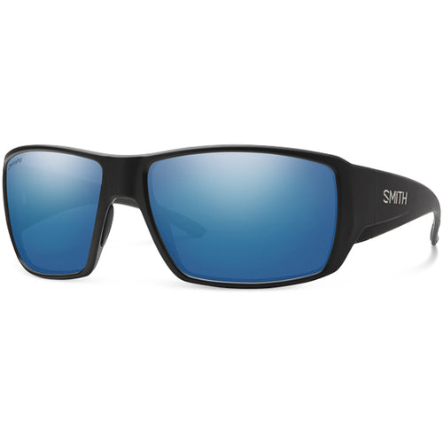 Smith Unisex Sunglasses - Guide's Choice - Matte Black/ ChromaPop Polarized Blue Mirror
