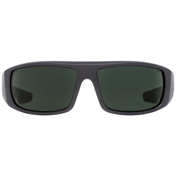 SPY Men&#39;s Sunglasses - Logan - SOSI Matte Black ANSI RX/Happy Gray Green