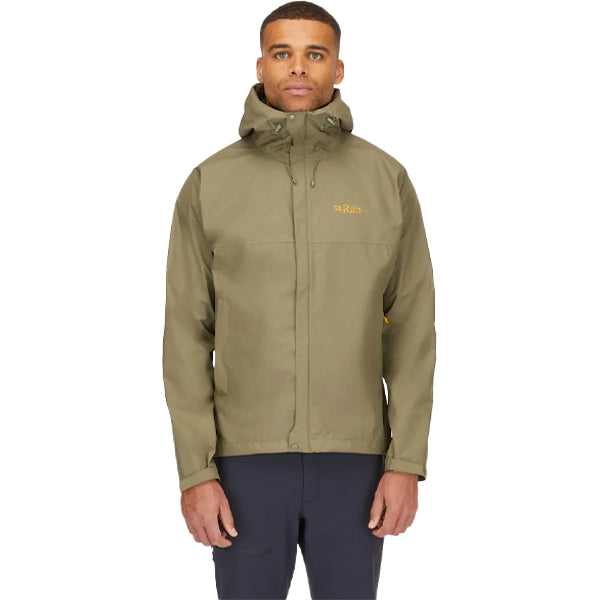 Rab Men&#39;s Jackets - Downpour Eco Jacket - Light Khaki