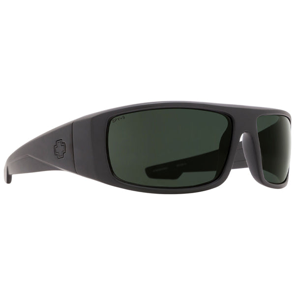 SPY Men&#39;s Sunglasses - Logan - SOSI Matte Black ANSI RX/Happy Gray Green