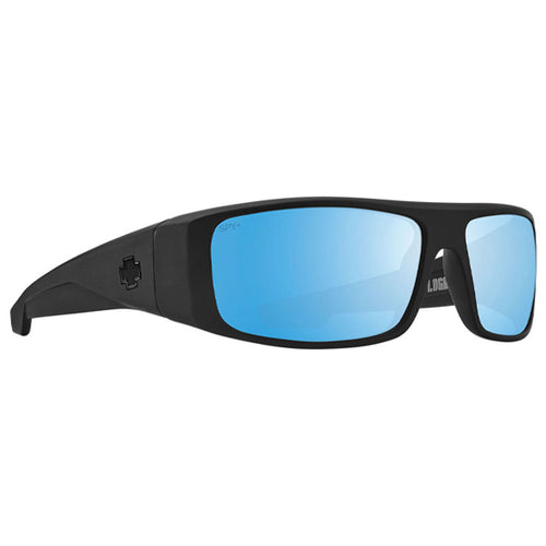 Spy Men's Sunglasses - Logan - Matte Black/Happy Boost Bronze Polar Ice Blue Spectra Mirror