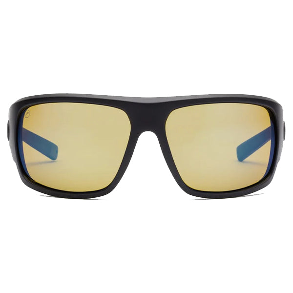 Electric Men&#39;s Sunglasses - Mahi - Matte Black/Yellow Polarized Pro