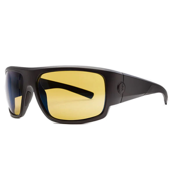Electric Men&#39;s Sunglasses - Mahi - Matte Black/Yellow Polarized Pro