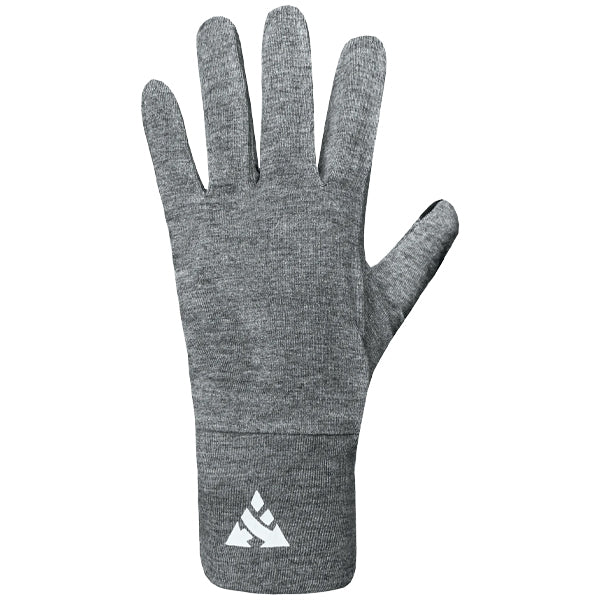 Auclair Unisex Mitts &amp; Gloves - Merino Blend Liner Gloves - Grey